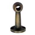 Fiddle / Gallery Rail Bracket  for 6mm Rod - Centre - Antique Brass