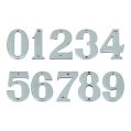 Numerals 89mm High - Polished Chrome