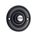 Round 60mm Matt Black Bell Push