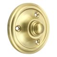 Round 60mm Bell Push - Satin Brass