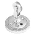 Round Rose Plate Pulley - Polished chrome