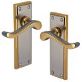 Door Handles - Satin Nickel, 24ct Gold plate