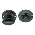 Oval Knob Privacy Thumb-Turn with Release - Matt Black