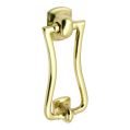 Slim Diplomat Knocker - Polished Brass