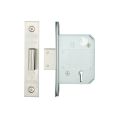5 Lever Mortice Deadlock BS - Satin Stainless Steel