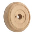 135mm Round Wooden Plinth - Unfinished