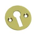 Plain Escutcheon / Keyhole - Unlacquered Brass