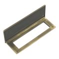 Internal Door Tidy & Draught Excluder - Antique Brass