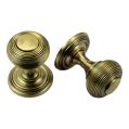 Concealed Fix Beehive Knob  - Antique Brass