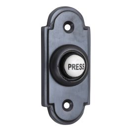 Prrss Bell Button Matt Black Bell Press Button House of Brass Ltd