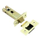 Heavy Duty Double Sprung Tubular Latch - Brass Finish