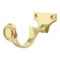 Curtain Centre Brackets - Polished Brass