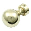 Curtain Ball Finials - Polished Brass