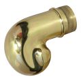 Scroll End Finials - Polished Brass