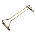 Antique brass stemware holder under cabinet wine glass rack traditional brass glass storage rails