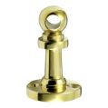 Edwardian gallery rail centre bracket for 6mm rod polished brass