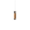 Cylindrical oak light pull polished chrome bathroom pull cord