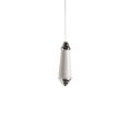 Polished chrome white ceramic light pull bathroom cord