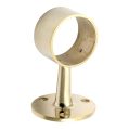 Short Centre Pillar Bracket Polished Brass for 38mm and 51mm Tube

