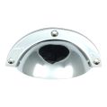 Hooded / Half Moon / Cup Pull - Polished Chrome