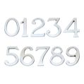 Numerals 102mm High - Polished Chrome