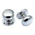 Mushroom Knob Large - Polished Chrome
