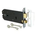 3 Lever Horizontal Mortice Sashlock - Polished Chrome