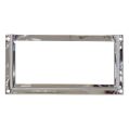 Label Card Frame 114mm x 57mm - Polished Chrome