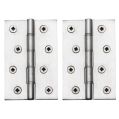Butt Hinge 102mm (4") - Satin Chrome