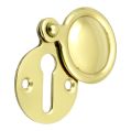Plain Escutcheon / Keyhole Cover - Polished Brass