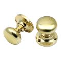 Mushroom Knob Small - Polished Brass