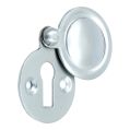 Plain Escutcheon / Keyhole Cover - Satin Chrome