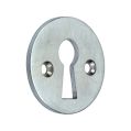 Plain Escutcheon / Keyhole - Satin Chrome