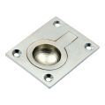 Flush Ring Pull Handle - Satin Chrome