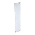Victorian Flat Finger Plate - Satin Chrome