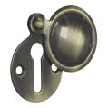 Plain Escutcheon / Keyhole Cover - Antique