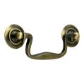 Swan Necked Pull Handle - Antique
