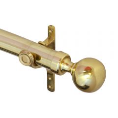 Curtain Pole Sets 25mm Diameter - Polished Brass