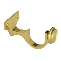 Curtain Centre Brackets - Polished Brass