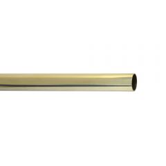 Solid Polished Brass Tube 25mm Diameter - Polished Brass
