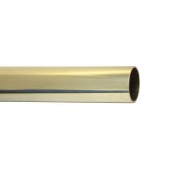 Solid Polished Brass Tube 51mm Diameter - Polished Brass