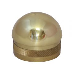 Dome End Caps - Polished Brass