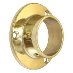 End Socket  / Flange - Polished Brass