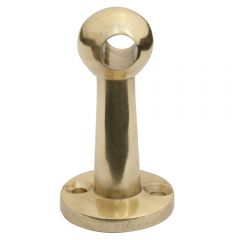 Fiddle / Gallery Rail Bracket  for 6mm rod- Centre - Polished Brass