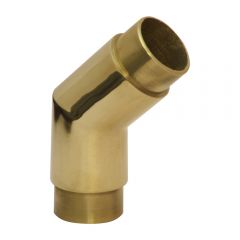 135 degree Flush Elbow - Polished Brass