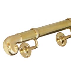 Handrail Sets 38mm Diameter - Polished Brass