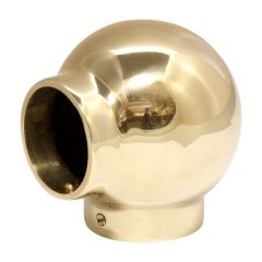 Ball Elbow - Polished Brass