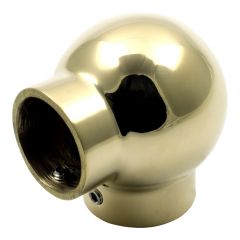 Ball Elbow - Polished Brass