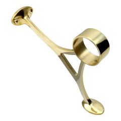 Combination Foot Rail Bracket - Polished Brass