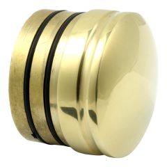 Arched End Cap - Polished Brass